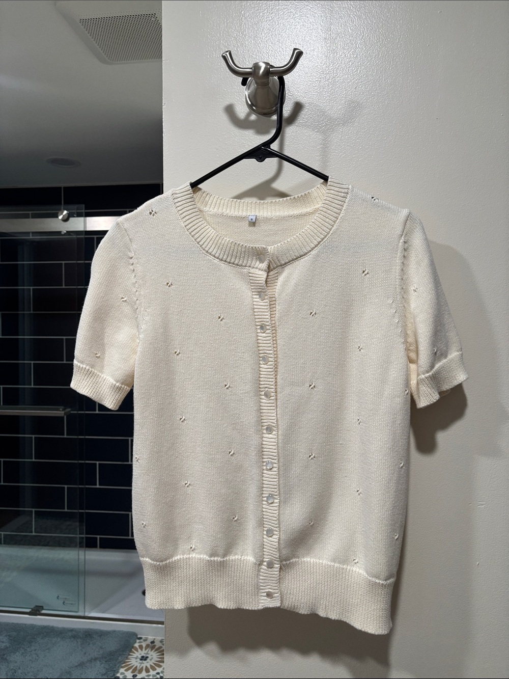 Short sleeve cardigan
